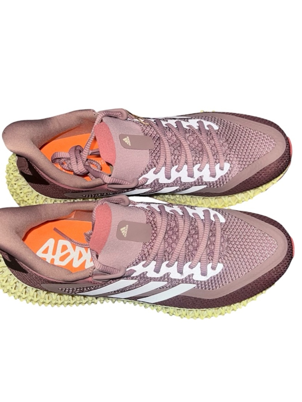 adidas Women’s Rose Pink 4D-Print Athletic Sneakers - Picture 6 of 6